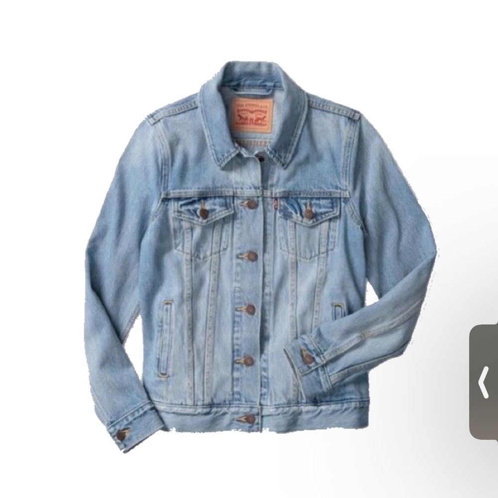 DONATED {Levi} AUTHENTIC TRUCKER JACKET in Light ocean blue